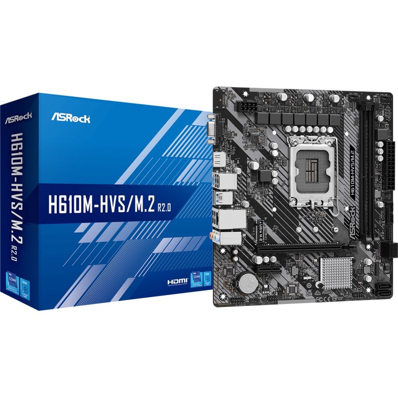 H610M-HVS/M.2 R2.0 - Motherboard - micro ATX - LGA1700-Sockel - H610 Chipsatz...